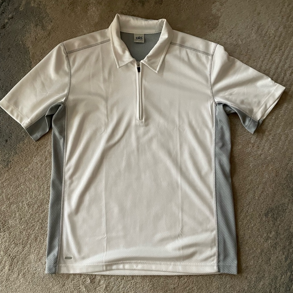 Alo Mens 1/4 Zip Cool Fit Polo Shirt